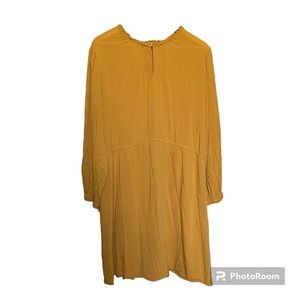 Old‎ Navy Yellow Long Sleeve Dress Size XXL D57